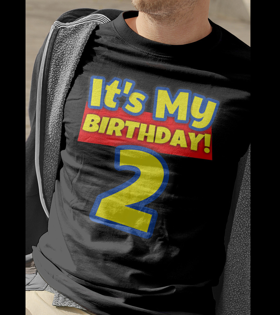 Kids 2 Year Old Birthday Boys And Girls It's My Birthday 2 T-Shirt
