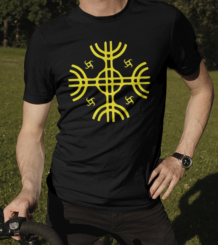 Kultrun Sun Mapuche Symbol Shamanistic Symbology T-Shirt