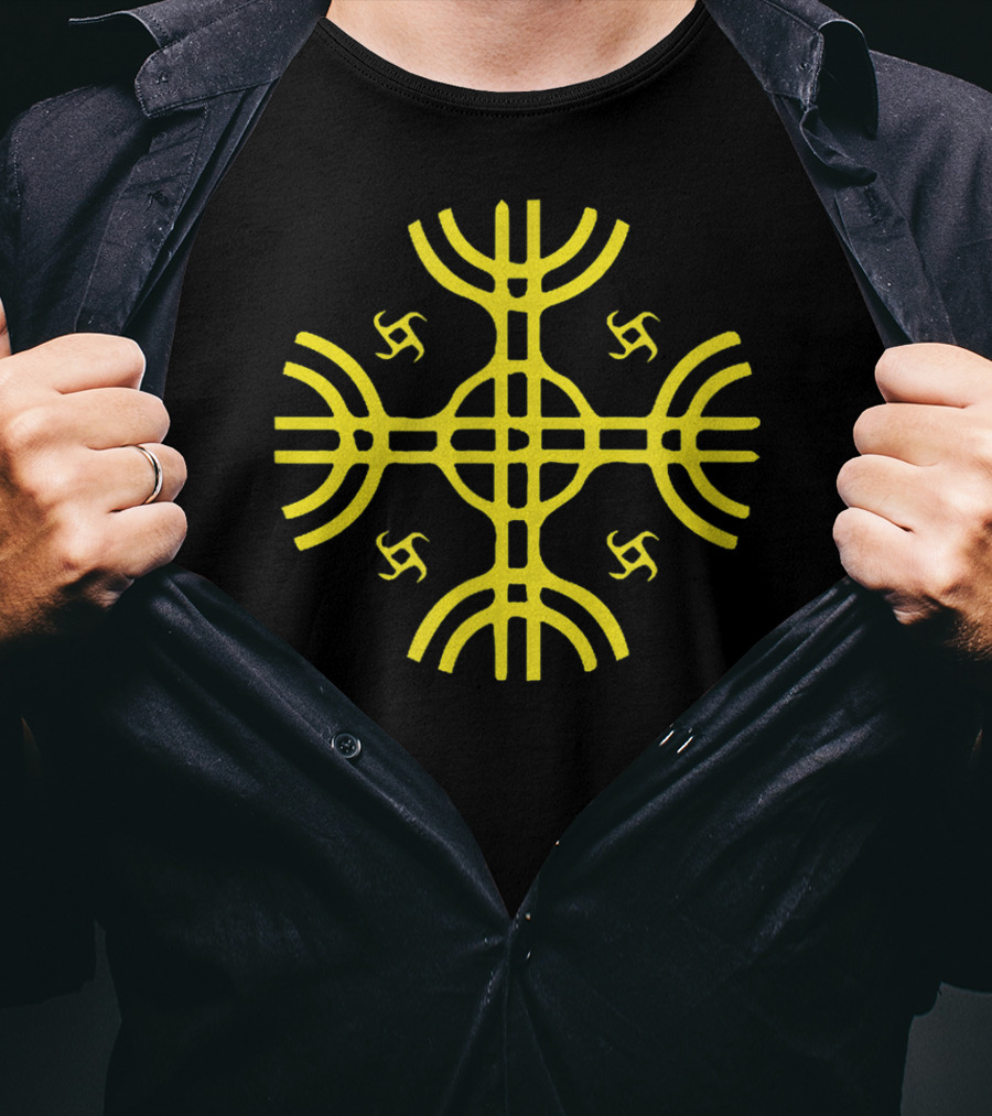 Kultrun Sun Mapuche Symbol Shamanistic Symbology T-Shirt