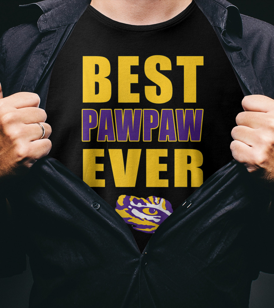 Best Pawpaw Ever LSU Tigers Fan T-Shirt