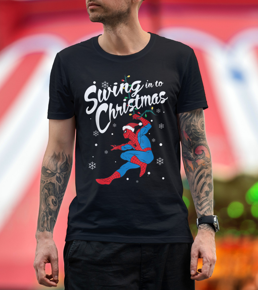 Swing in to Christmas with Marvel Spider-Man T-Shirt