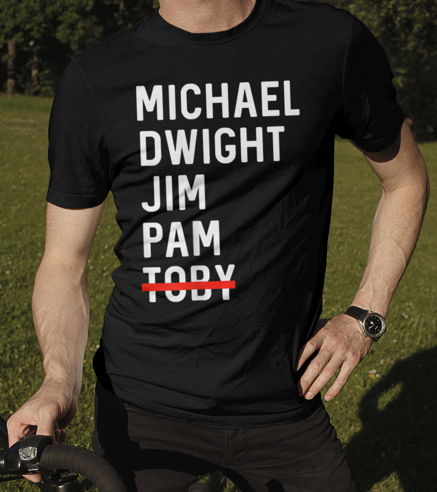 Michael Dwight Jim Pam Toby Crossed Out T-Shirt