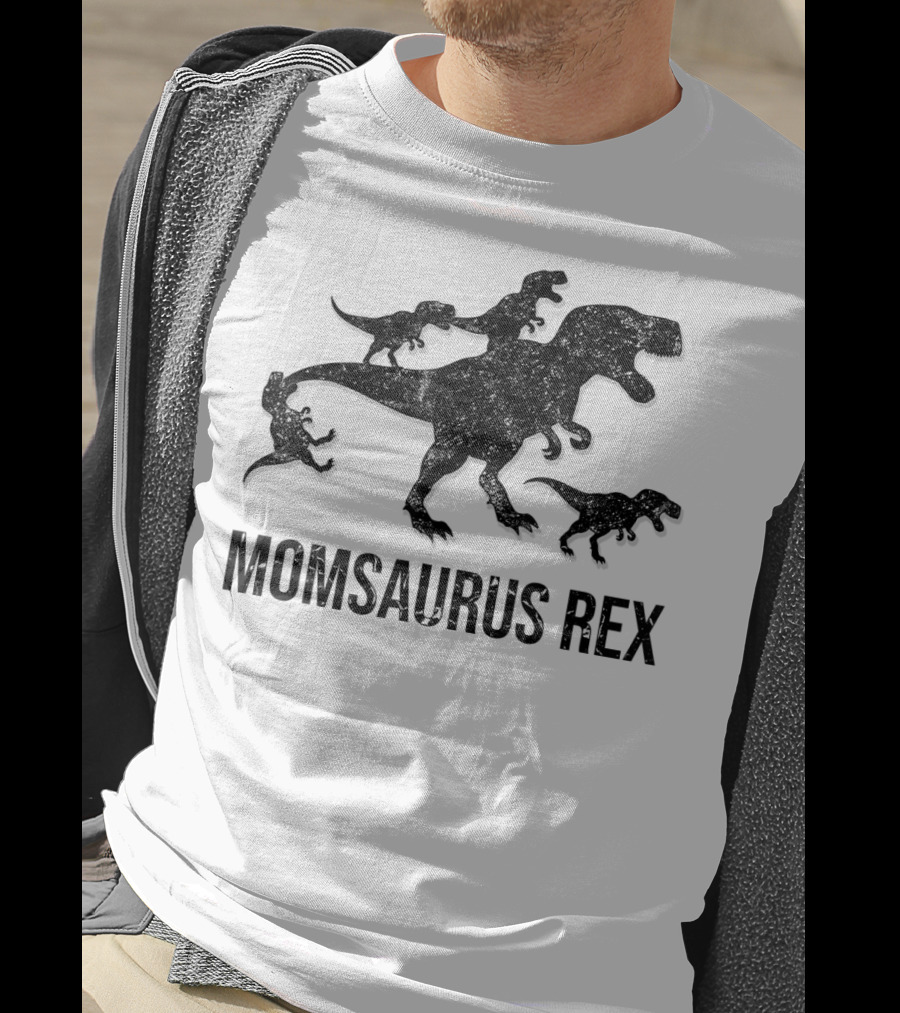 Momsaurus Rex Dinosaur Family Fun For Kids And Mommy T-Shirt