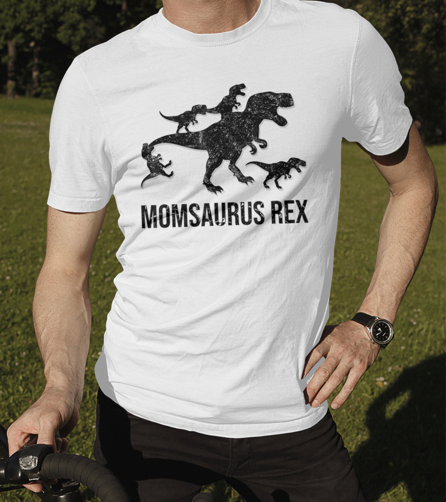 Momsaurus Rex Dinosaur Family Fun For Kids And Mommy T-Shirt