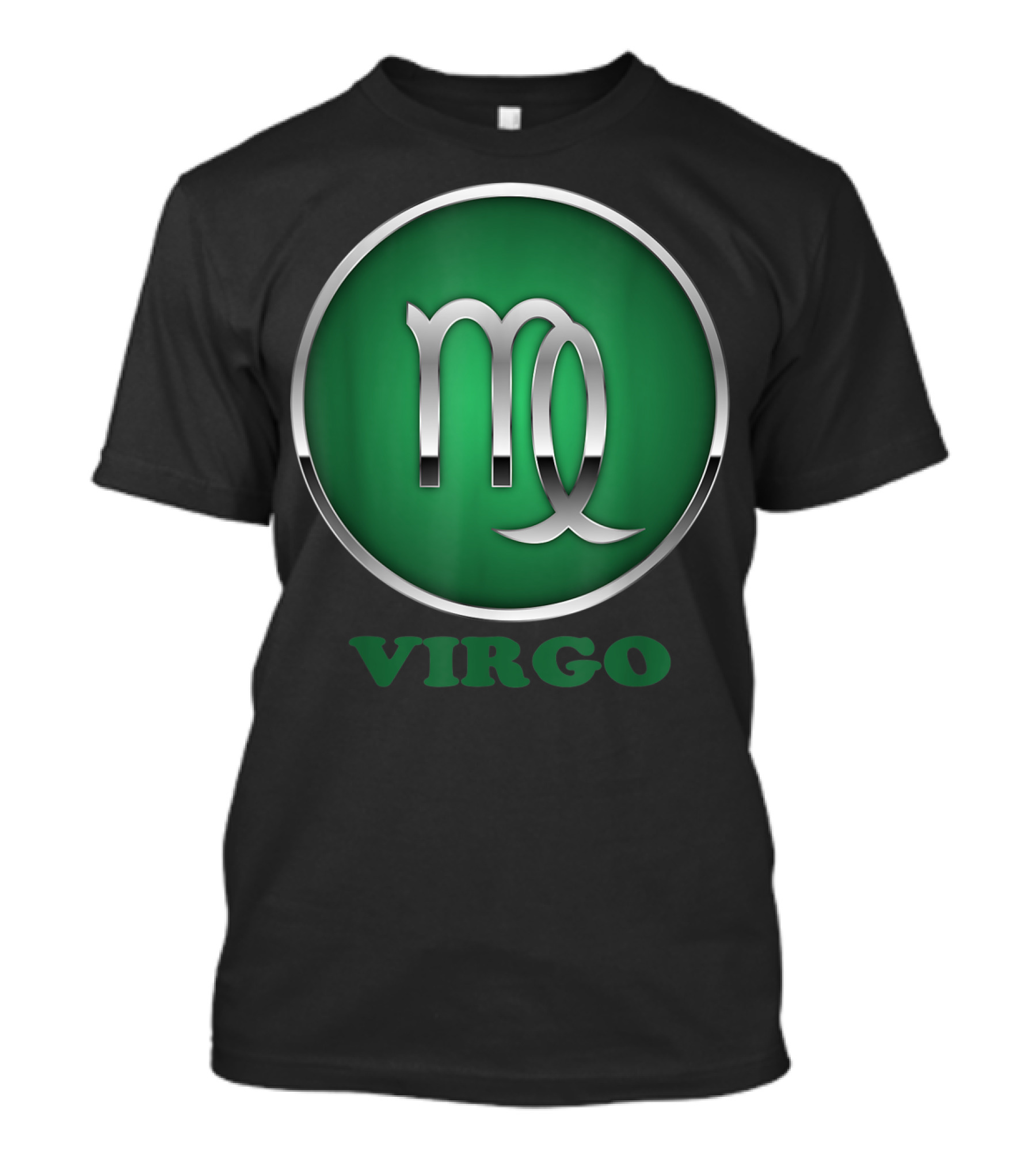 Virgo Personalidad El Signo Del Zodíaco Símbolo Icońico Verde T-Shirt