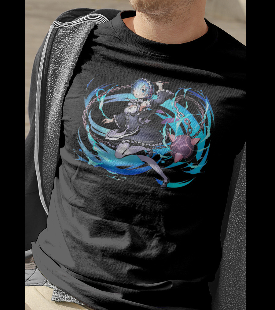 Re Zero Anime Ram Character Dynamic T-Shirt