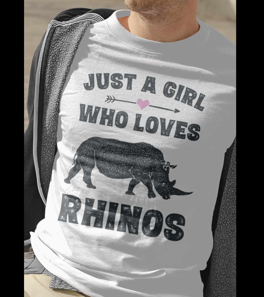 Just A Girl Who Loves Rhinos T-Shirt