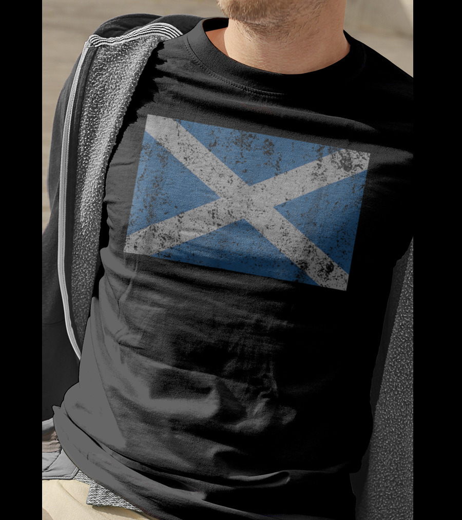 Scottish Saltire Saint Andrew's Cross Flag Scotland T-Shirt