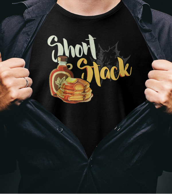 Short Stack Maple Syrup Pancakes T-Shirt