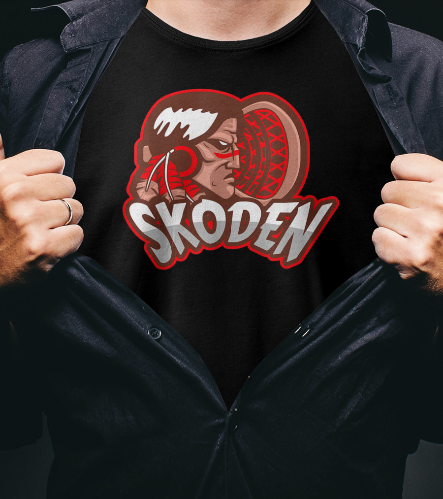 Skoden Stickball Lacrosse Let's Go Then Native American Inspired T-Shirt