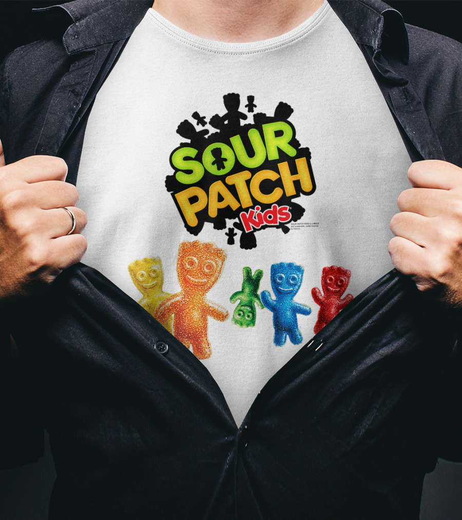 Sour Patch Kids Candy Colorful Characters T-Shirt