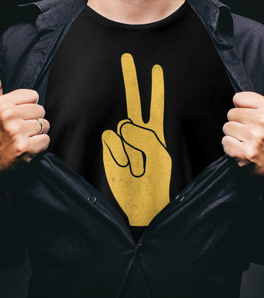 Southern California Victory Yellow Peace Sign T-Shirt