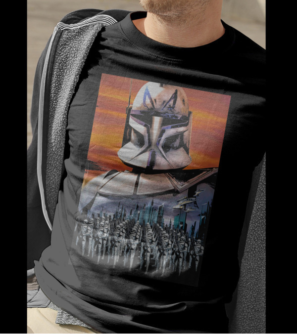 Star Wars Clone Wars Captain Rex And Clone Trooper Army T-Shirt