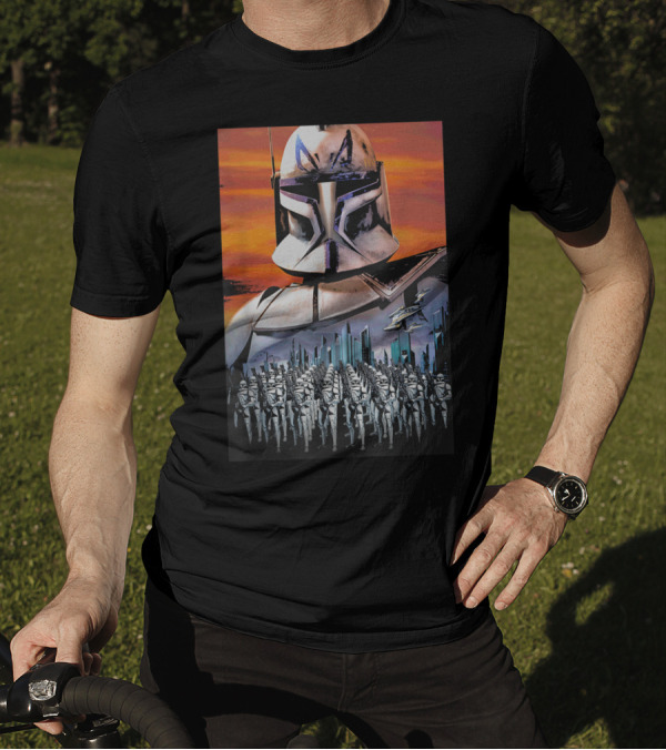 Star Wars Clone Wars Captain Rex And Clone Trooper Army T-Shirt