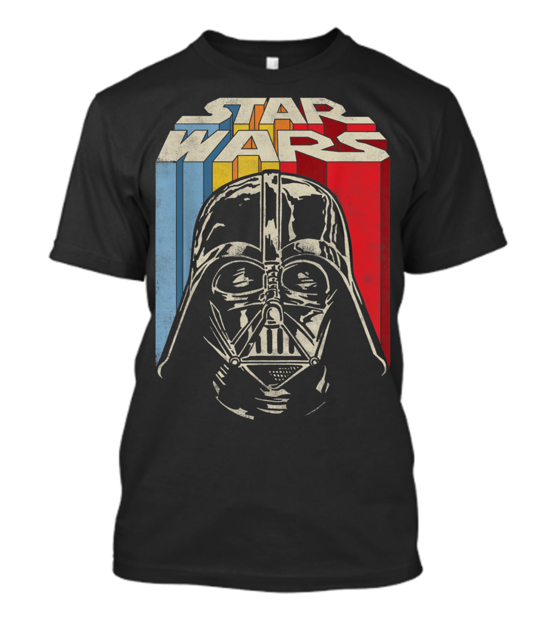 Star Wars Darth Vader Vintage Retro Stripes T-Shirt