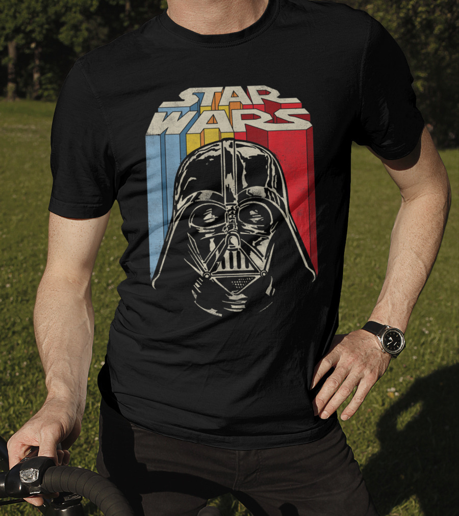 Star Wars Darth Vader Vintage Retro Stripes T-Shirt