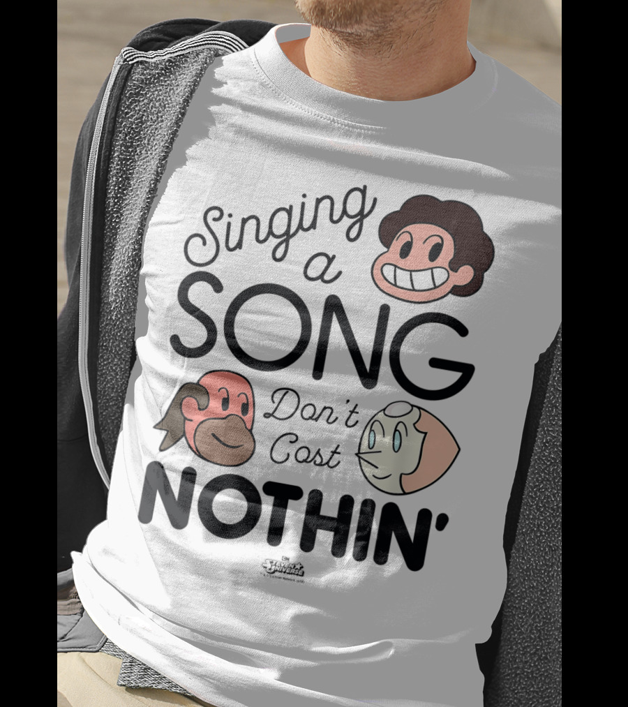 Singing A Song Don't Cost Nothin' Steven Universe Cartoon Network Characters T-Shirt