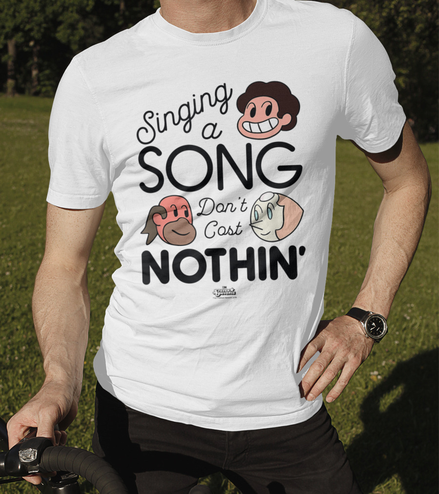 Singing A Song Don't Cost Nothin' Steven Universe Cartoon Network Characters T-Shirt