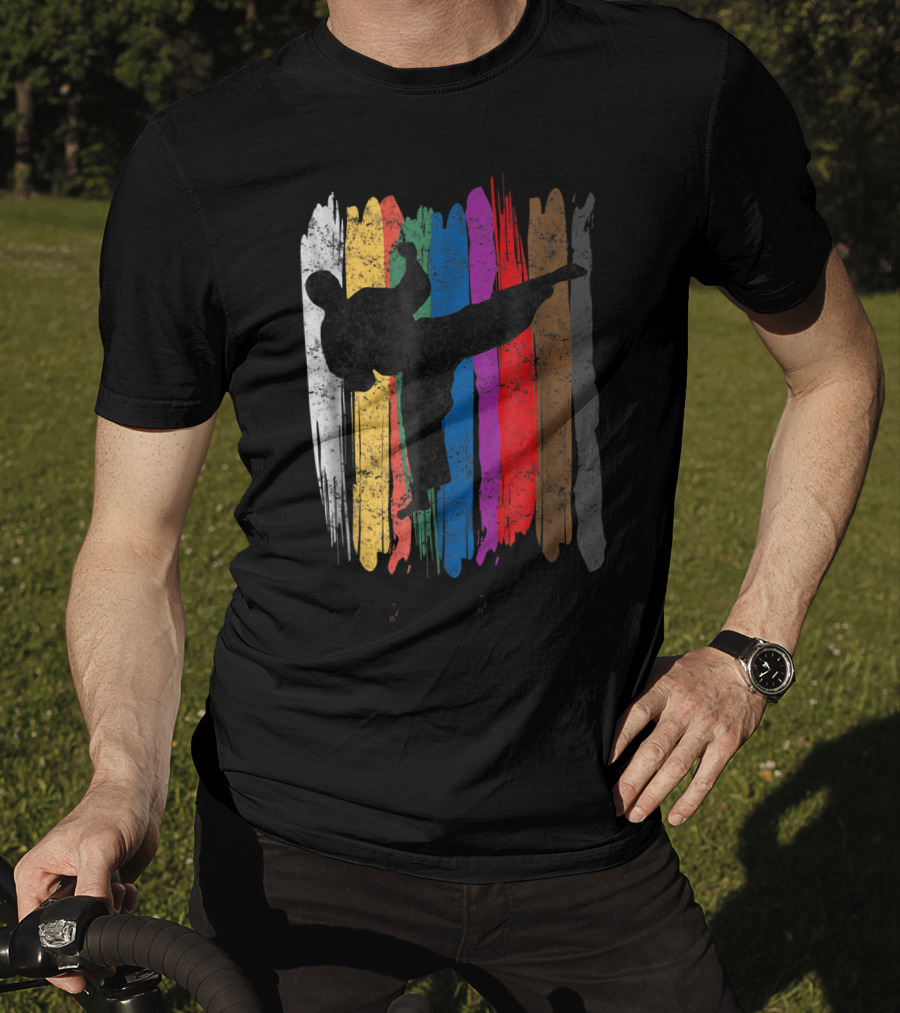 Taekwondo Belt Colors Kick Sports T-Shirt