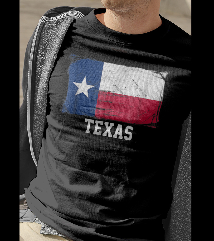 Texas Vintage Distressed Flag United States Iconic T-Shirt