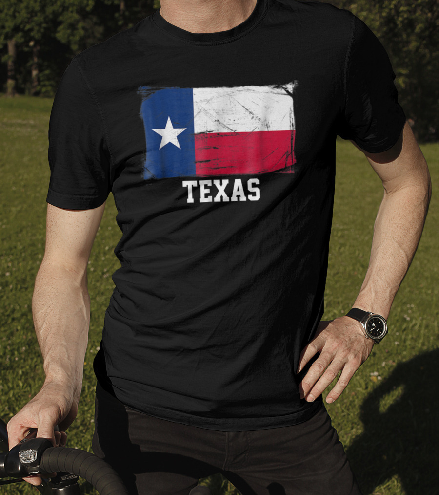 Texas Vintage Distressed Flag United States Iconic T-Shirt