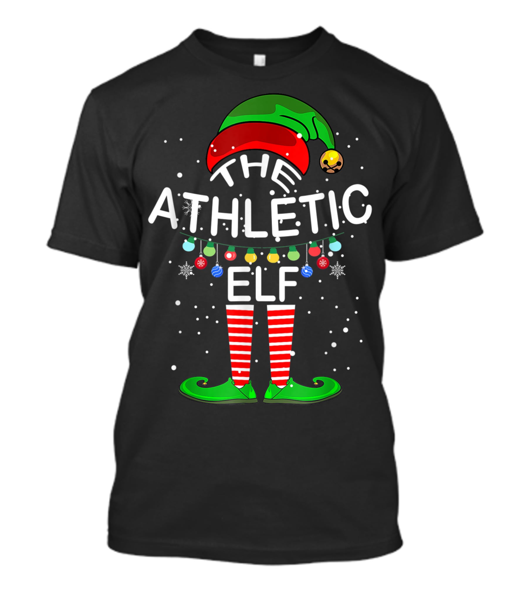 The Athletic Elf Family Christmas Matching Group Holiday T-Shirt