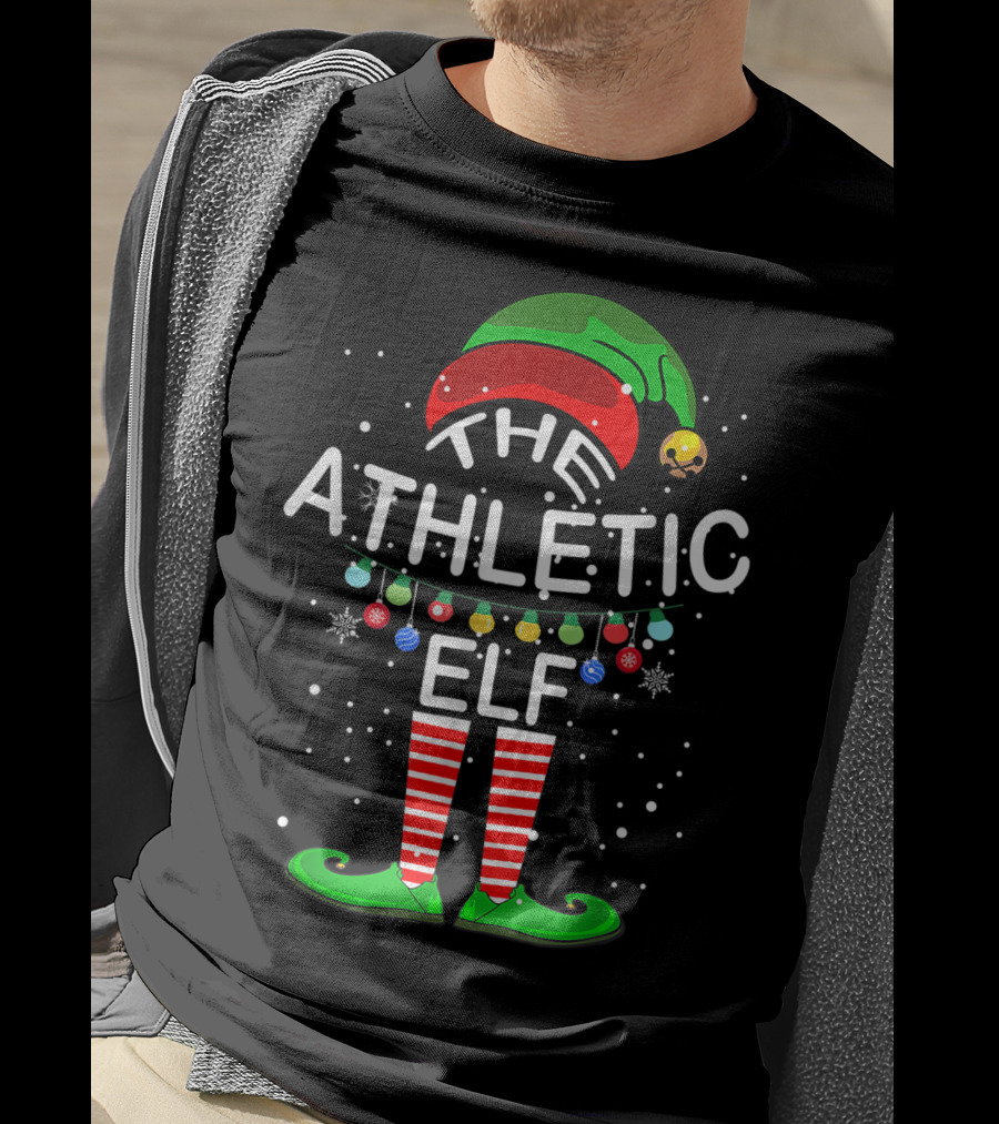 The Athletic Elf Family Christmas Matching Group Holiday T-Shirt