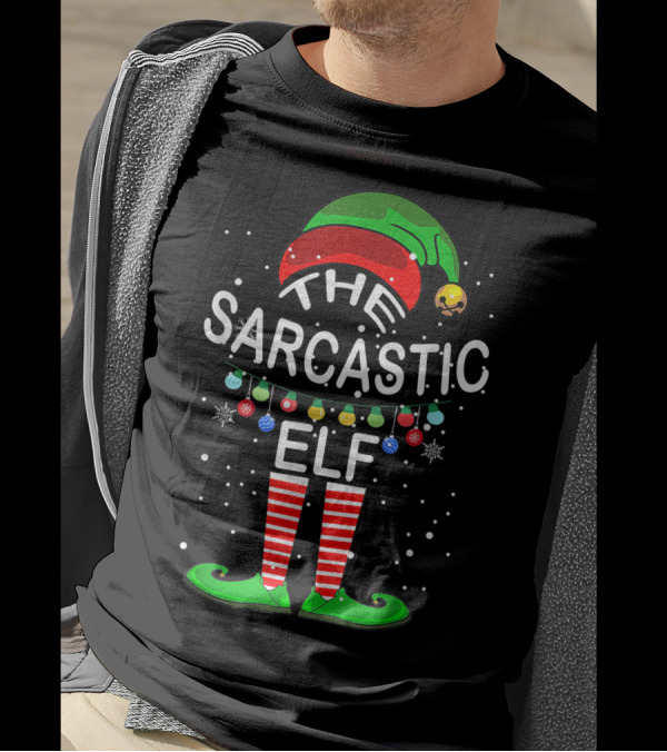 The Sarcastic Elf Christmas Matching Group Family Holiday T-Shirt