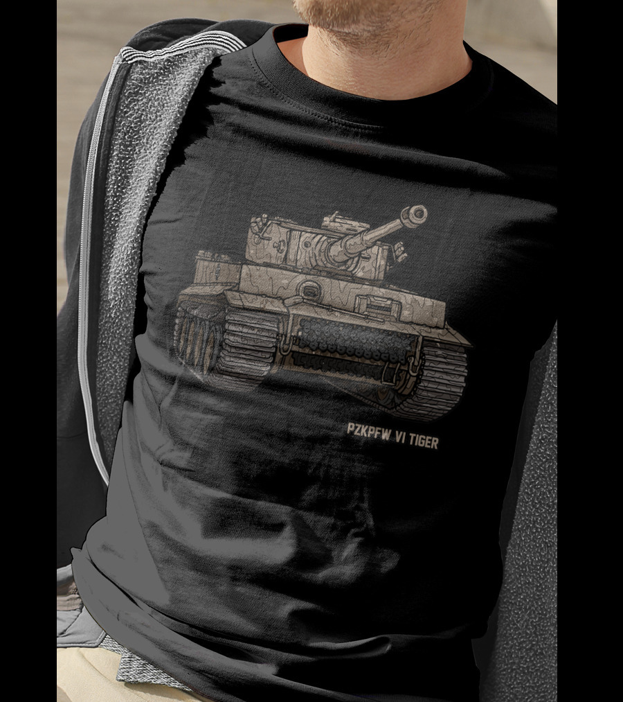 Pzkpfw VI Tiger WWII Army Historic Tank T-Shirt