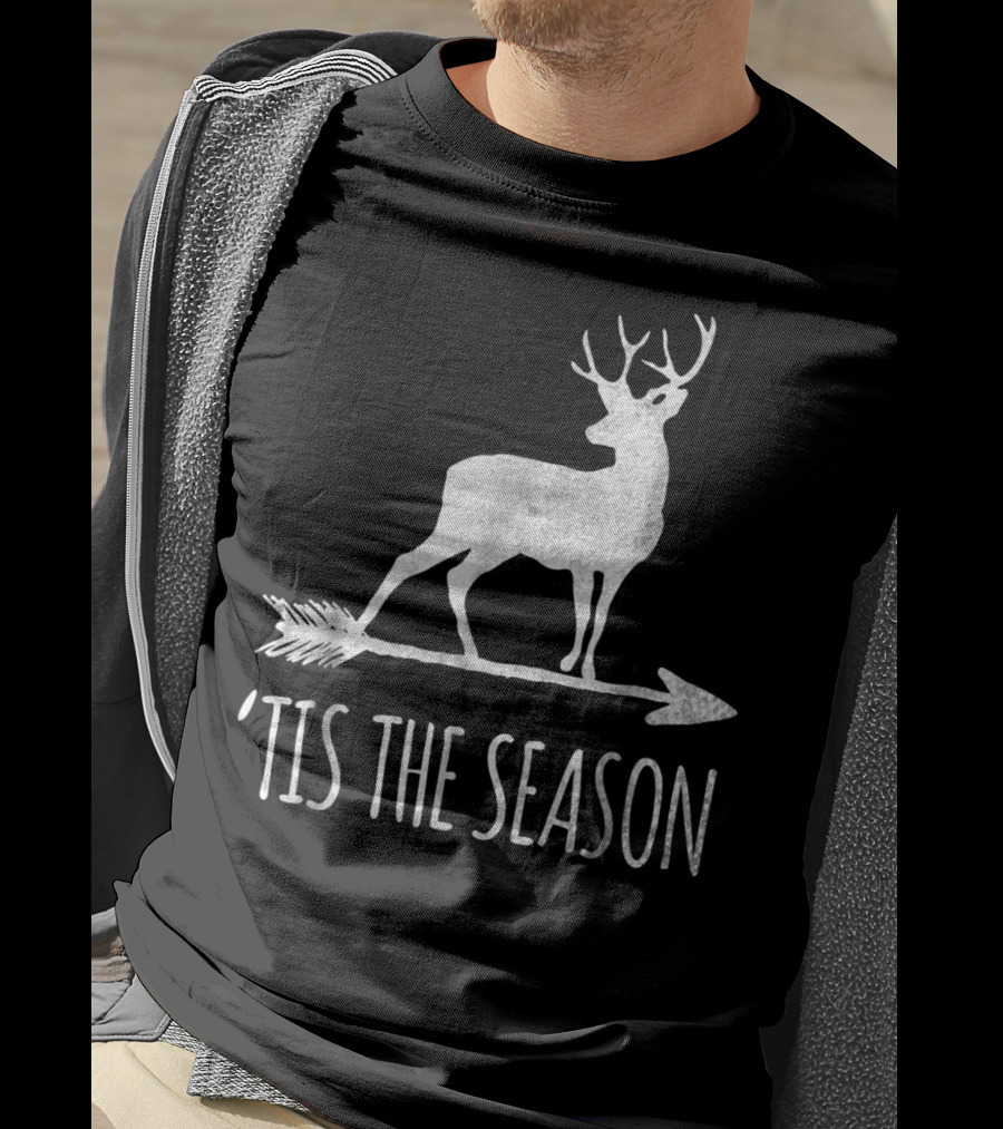 Tis The Season Funny Deer Bow Hunting Arrow T-Shirt