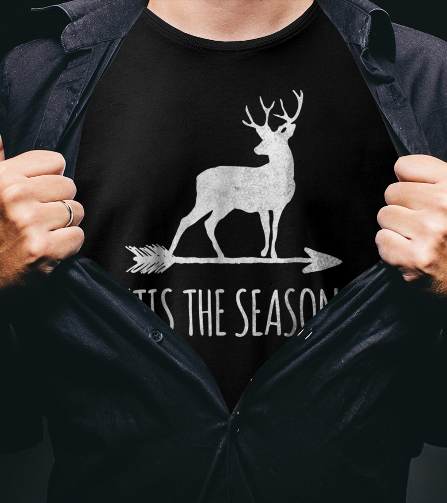 Tis The Season Funny Deer Bow Hunting Arrow T-Shirt