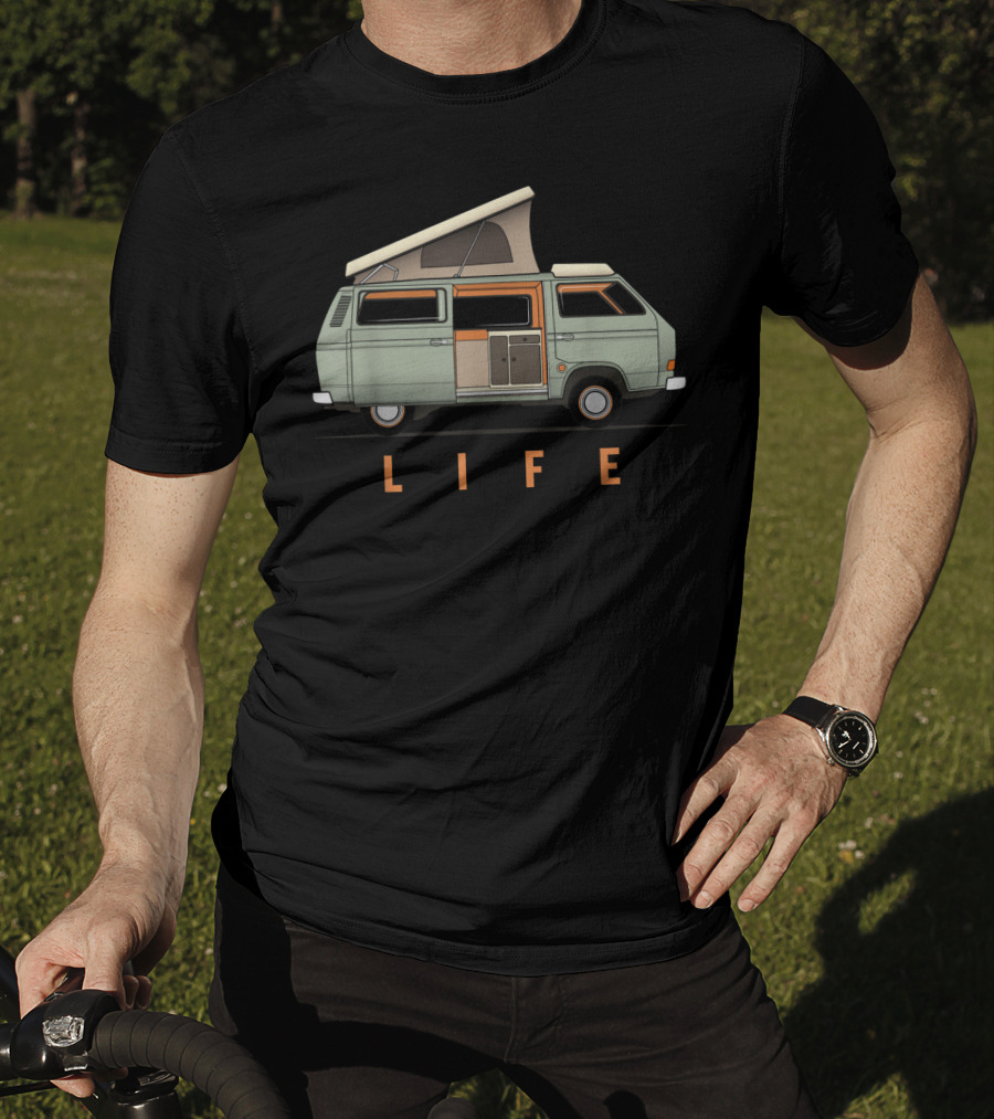 Van Life Camper Adventure Vintage Nomads Life T-Shirt