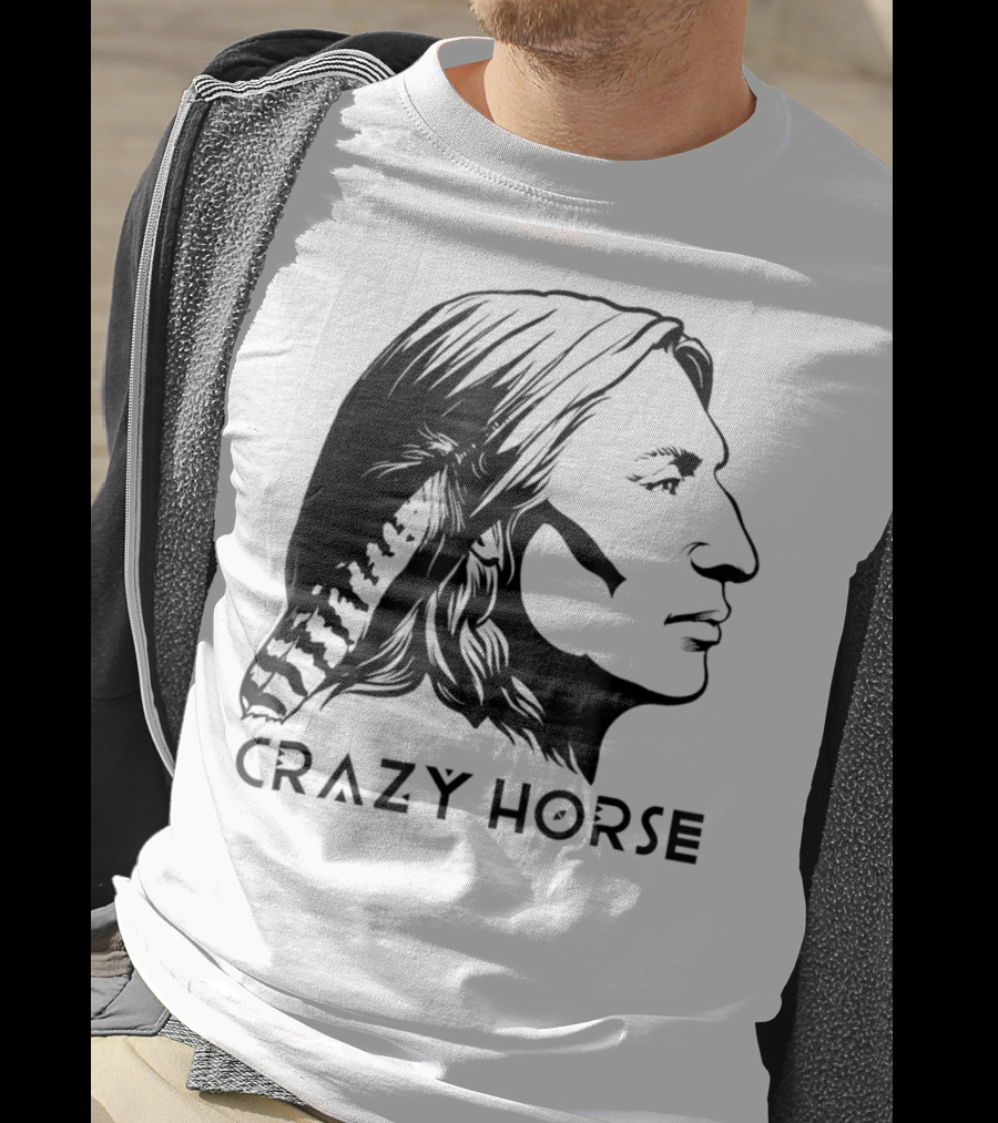 Crazy Horse Native American Profile T-Shirt