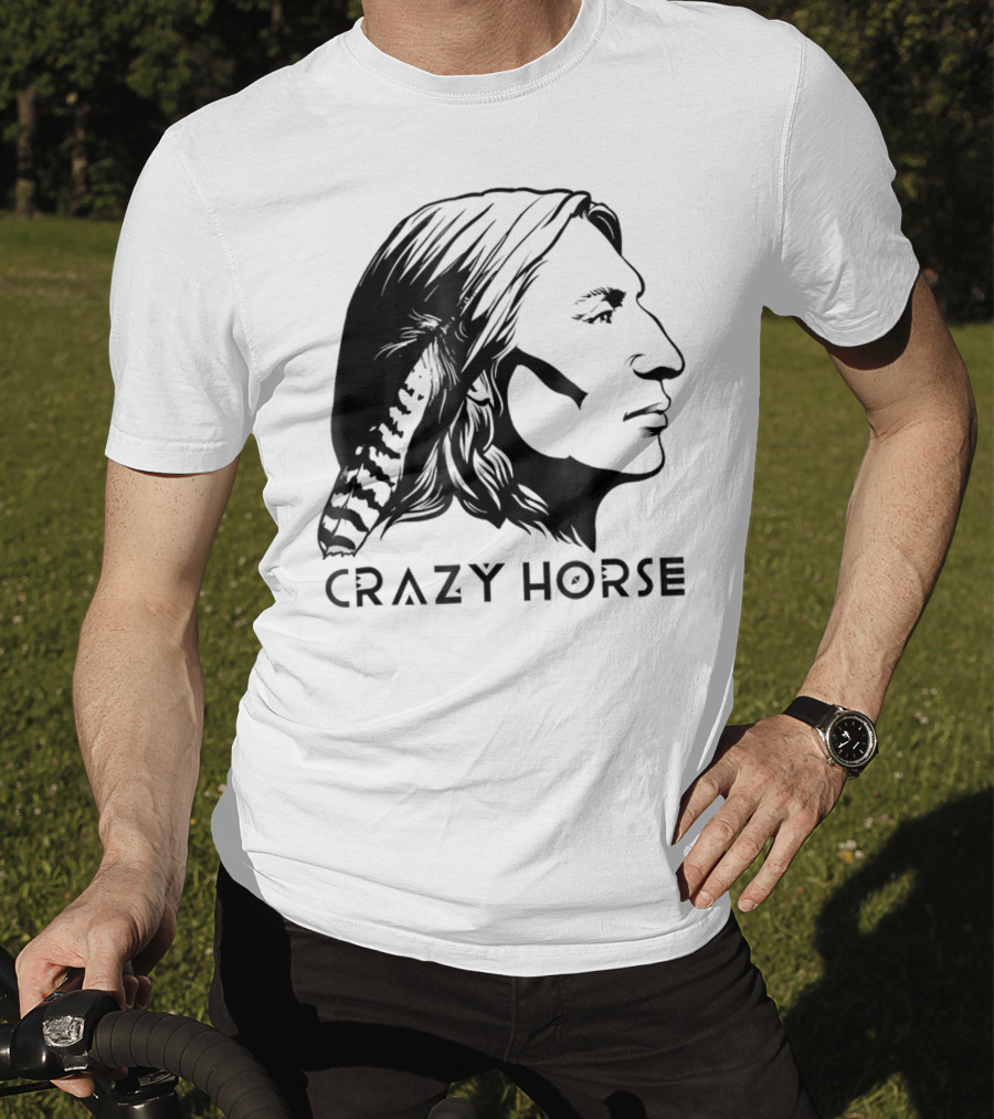 Crazy Horse Native American Profile T-Shirt