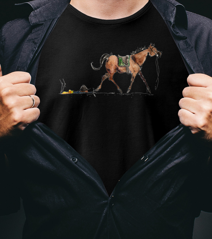 Cute Horse Trotting While Horses Keep Me Grounded T-Shirt