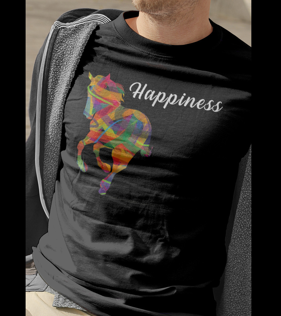 Happiness Colorful Cute Horse T-Shirt