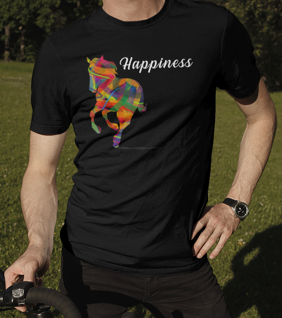 Happiness Colorful Cute Horse T-Shirt