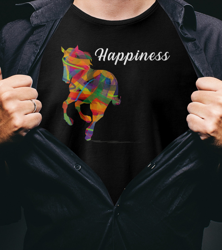 Happiness Colorful Cute Horse T-Shirt