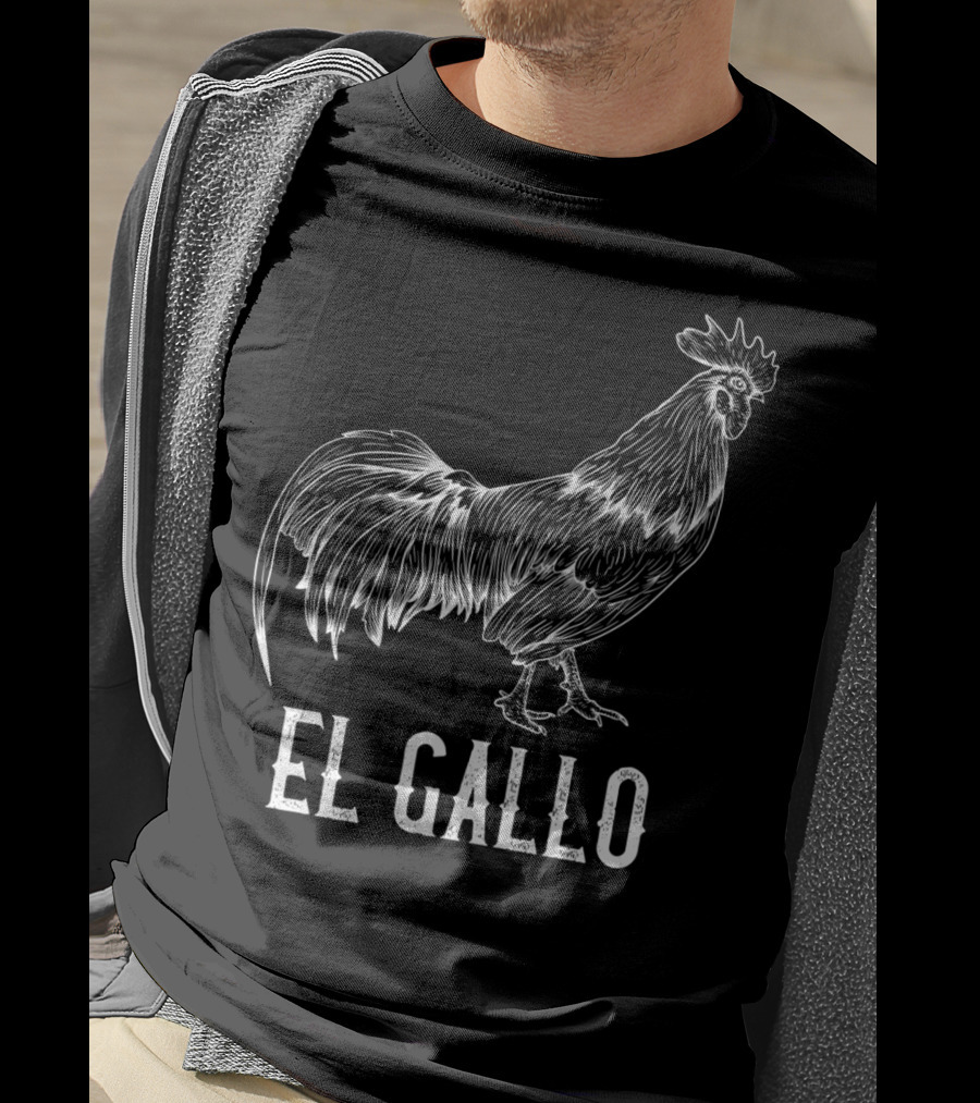 El Gallo Loteria Mexicana The Rooster Prem T-Shirt