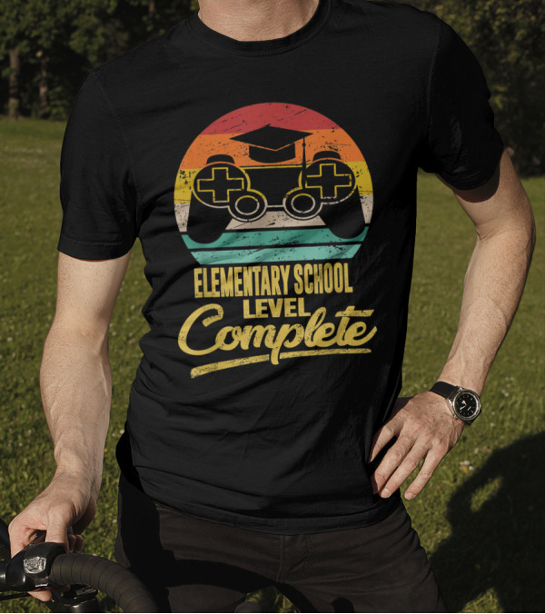 Elementary School Level Complete Last Day Of School Gaming Graduation T-Shirt