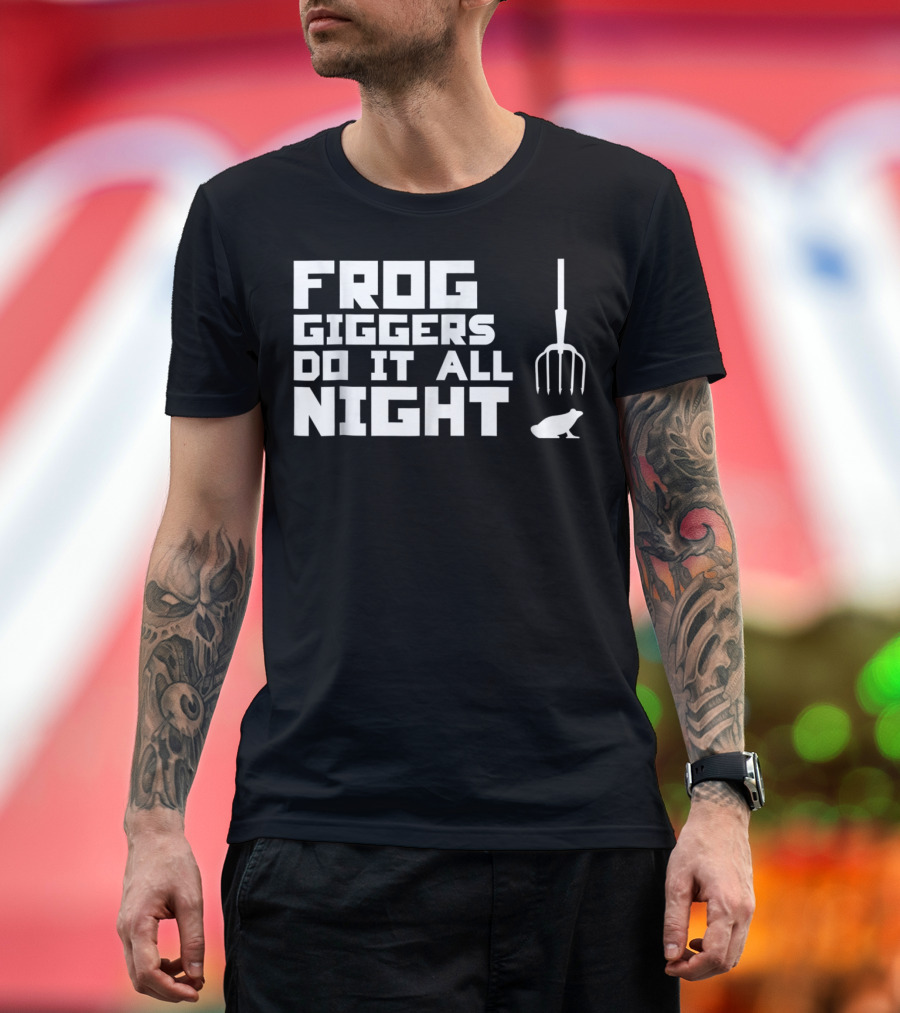 Frog Giggers Do It All Night Pitchfork Frog T-Shirt
