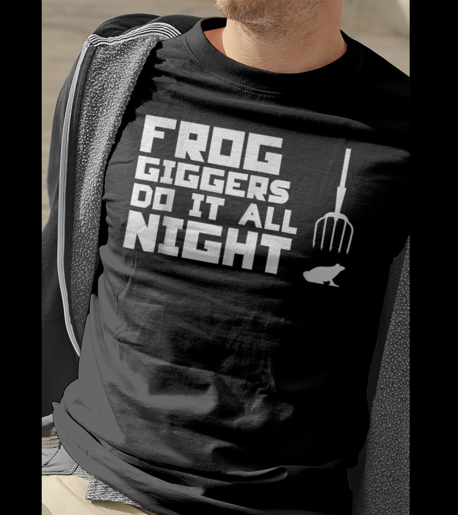 Frog Giggers Do It All Night Pitchfork Frog T-Shirt