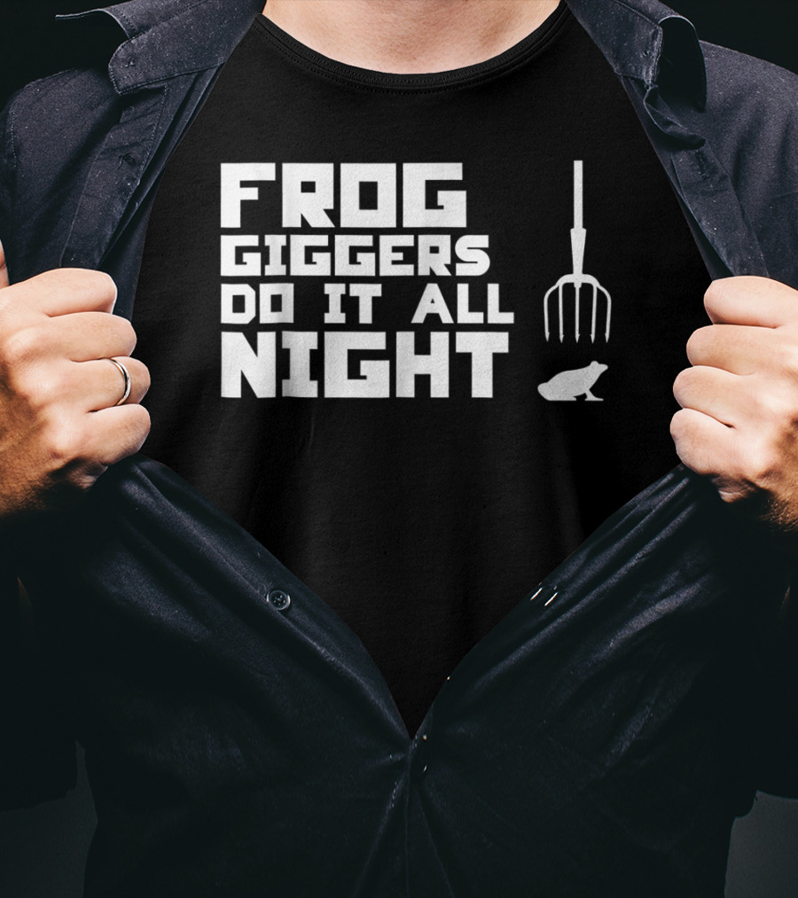 Frog Giggers Do It All Night Pitchfork Frog T-Shirt