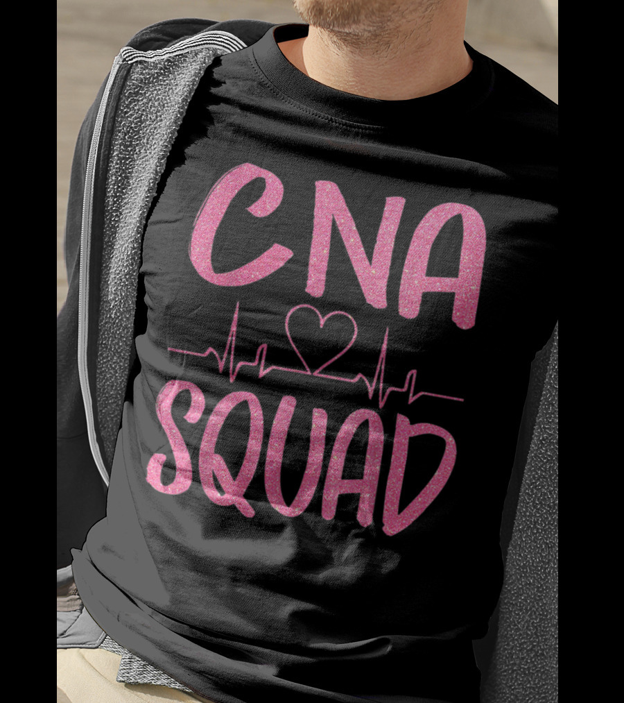 CNA Squad Heartbeat Love Certified Nursing Assistant T-Shirt