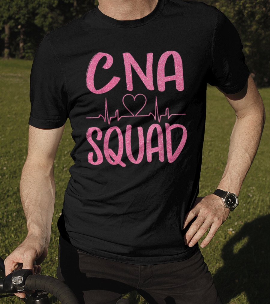 CNA Squad Heartbeat Love Certified Nursing Assistant T-Shirt