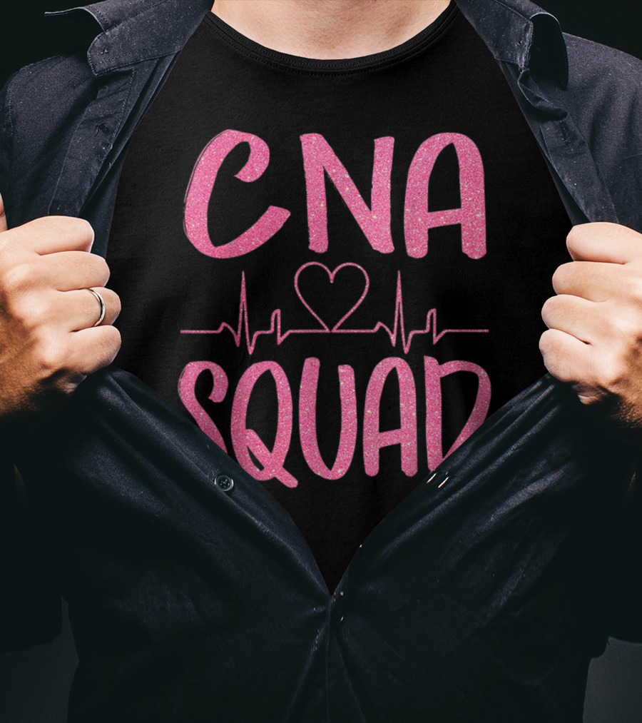 CNA Squad Heartbeat Love Certified Nursing Assistant T-Shirt