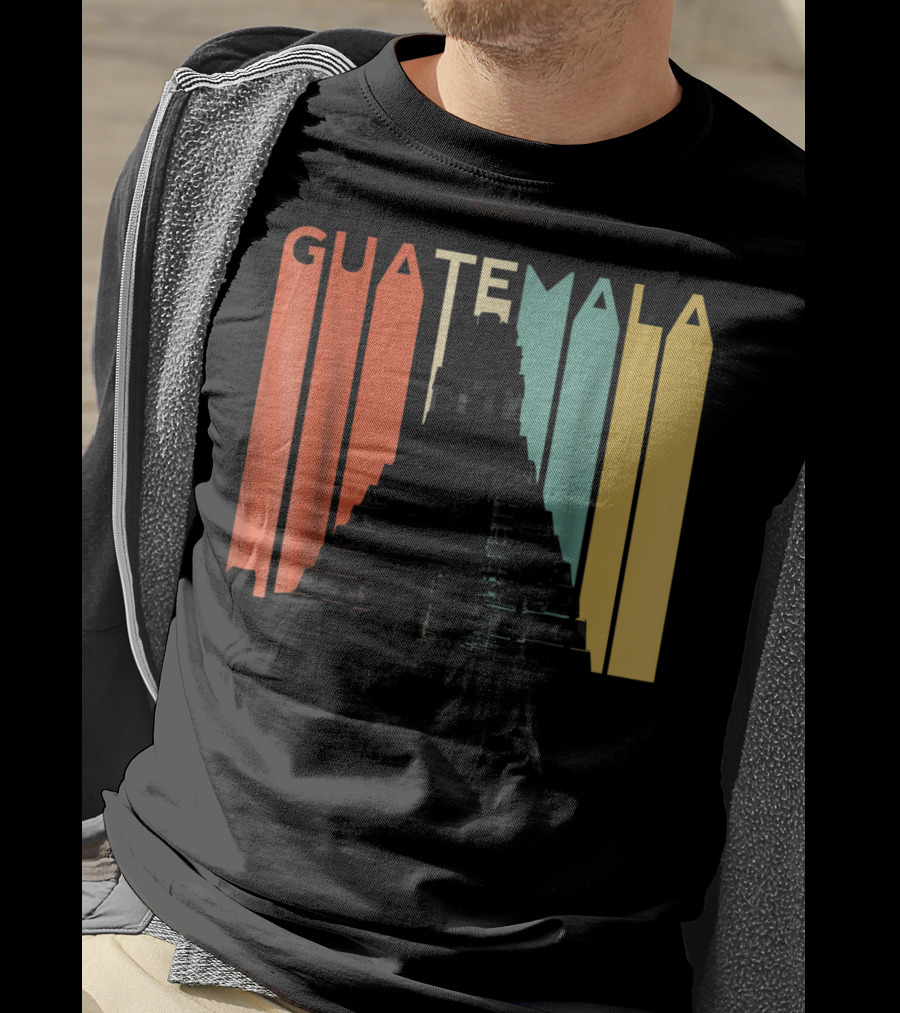 Guatemala Chapin Atitlan Tikal Maya Mayan Pyramid T-Shirt
