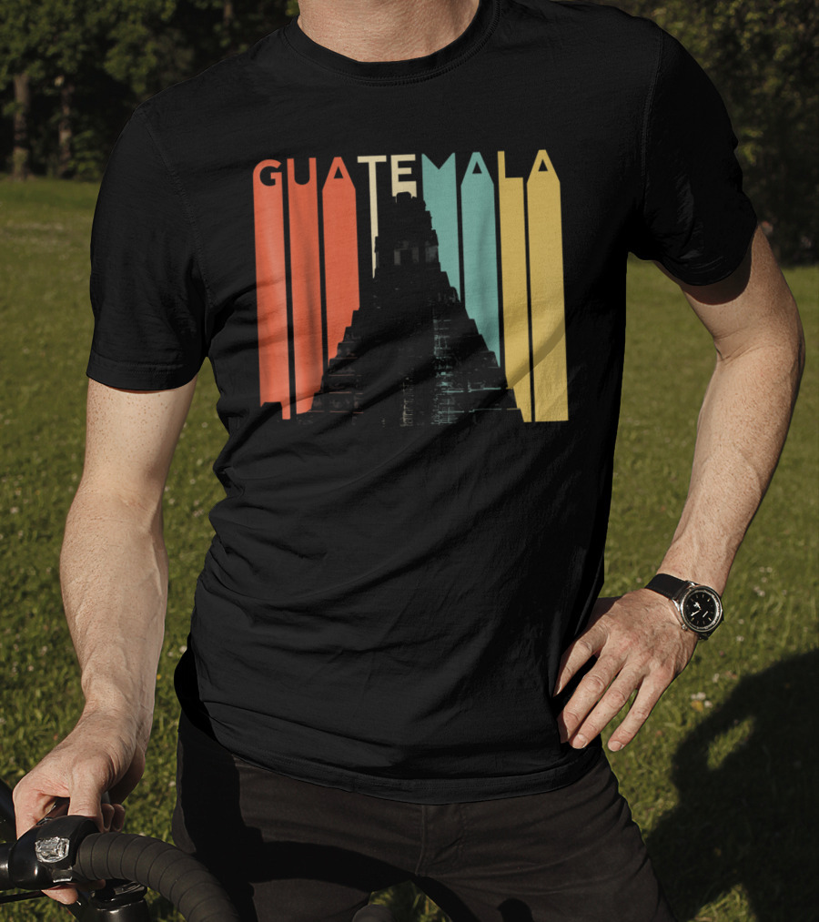 Guatemala Chapin Atitlan Tikal Maya Mayan Pyramid T-Shirt