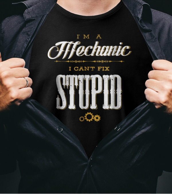 I'm A Mechanic I Can't Fix Stupid T-Shirt