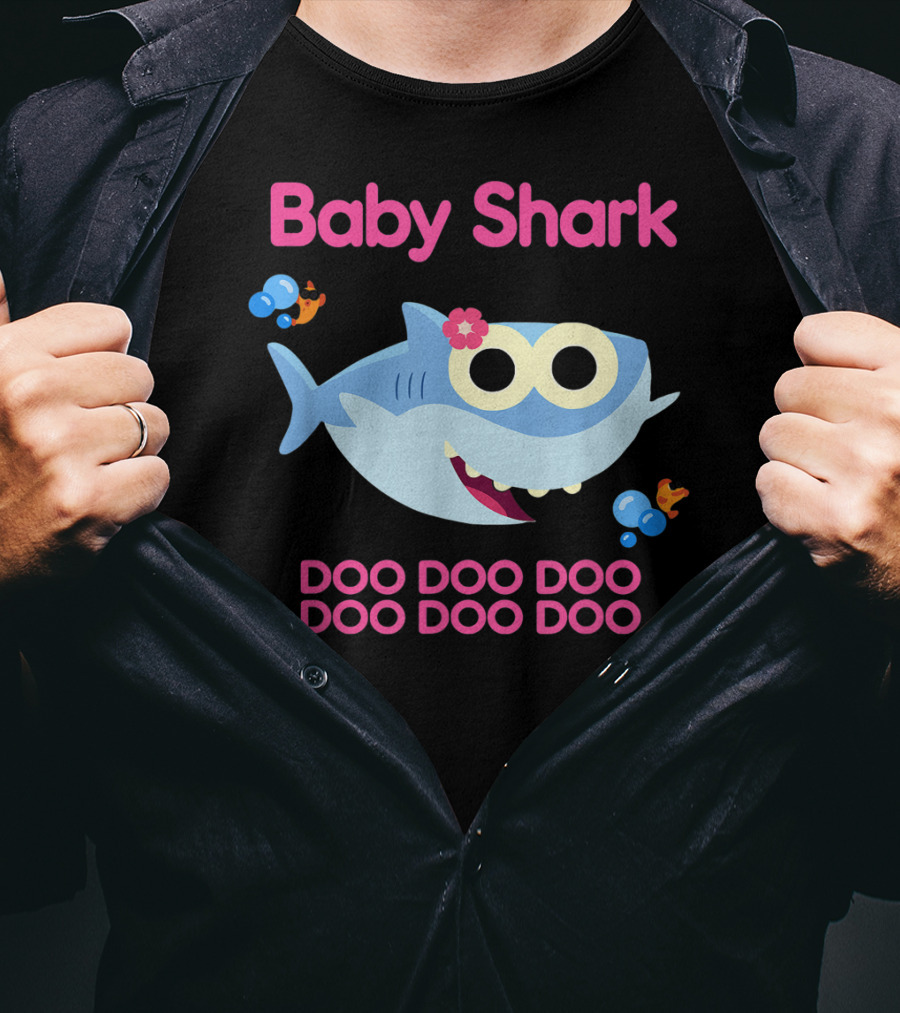 Baby Shark Doo Doo Doo Kids Funny Baby Shark Song Lyrics T-Shirt